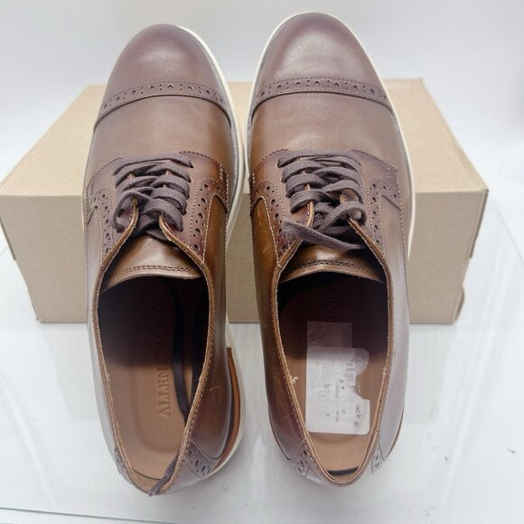 Allen Edmonds CALEB Leather HYBRID LACE-UP Derby Sneaker Mahogany Mens US 8.5 - Picture 11 of 13
